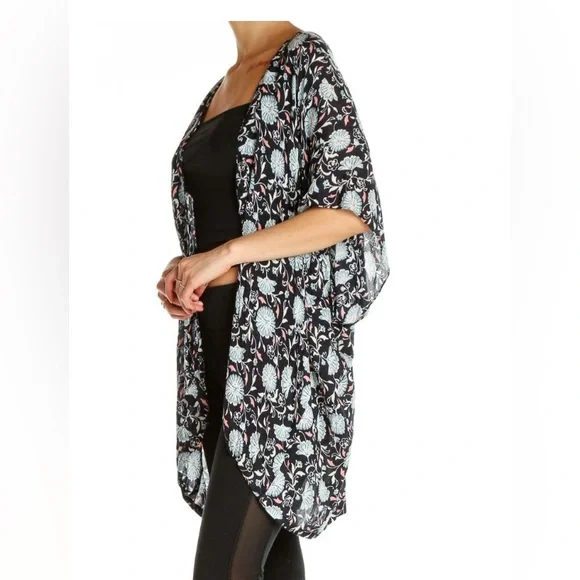 NWOT Loft Floral Daisy Kimono - Picture 2 of 8